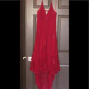 Chelsea & Violet Burgundy Halter Dress